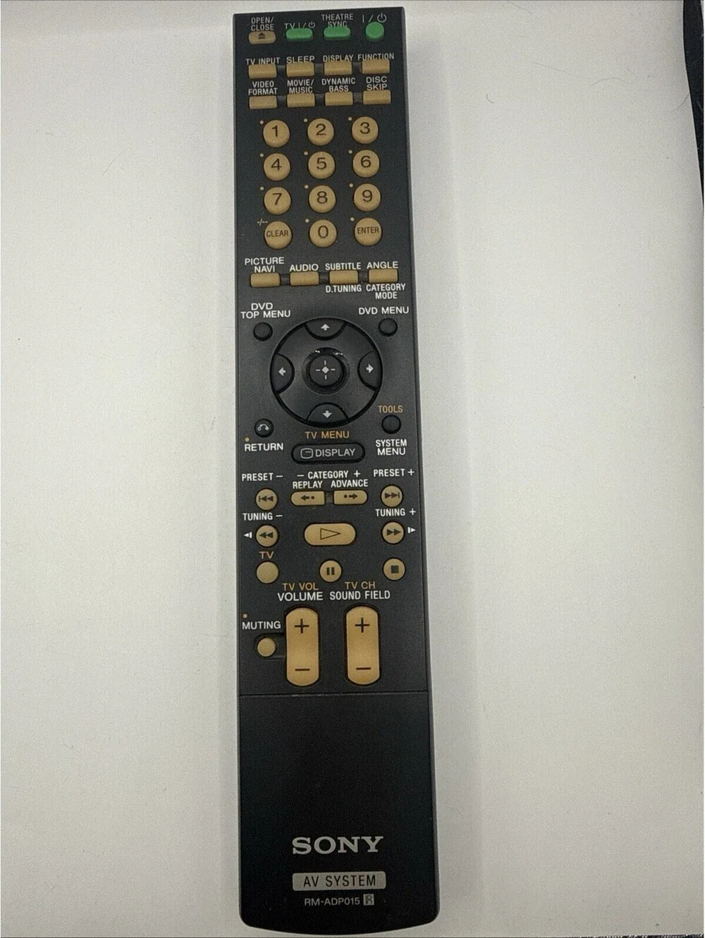 Genuine Sony RM-ADP015 AV System Remote Control DAV-HDX500 DAV-HDX501W OEM